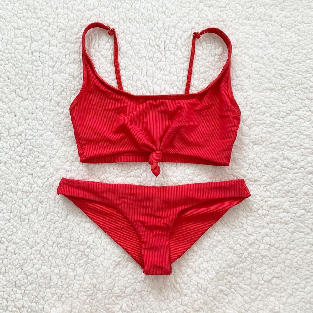 Frankie’s Bikinis Red Set